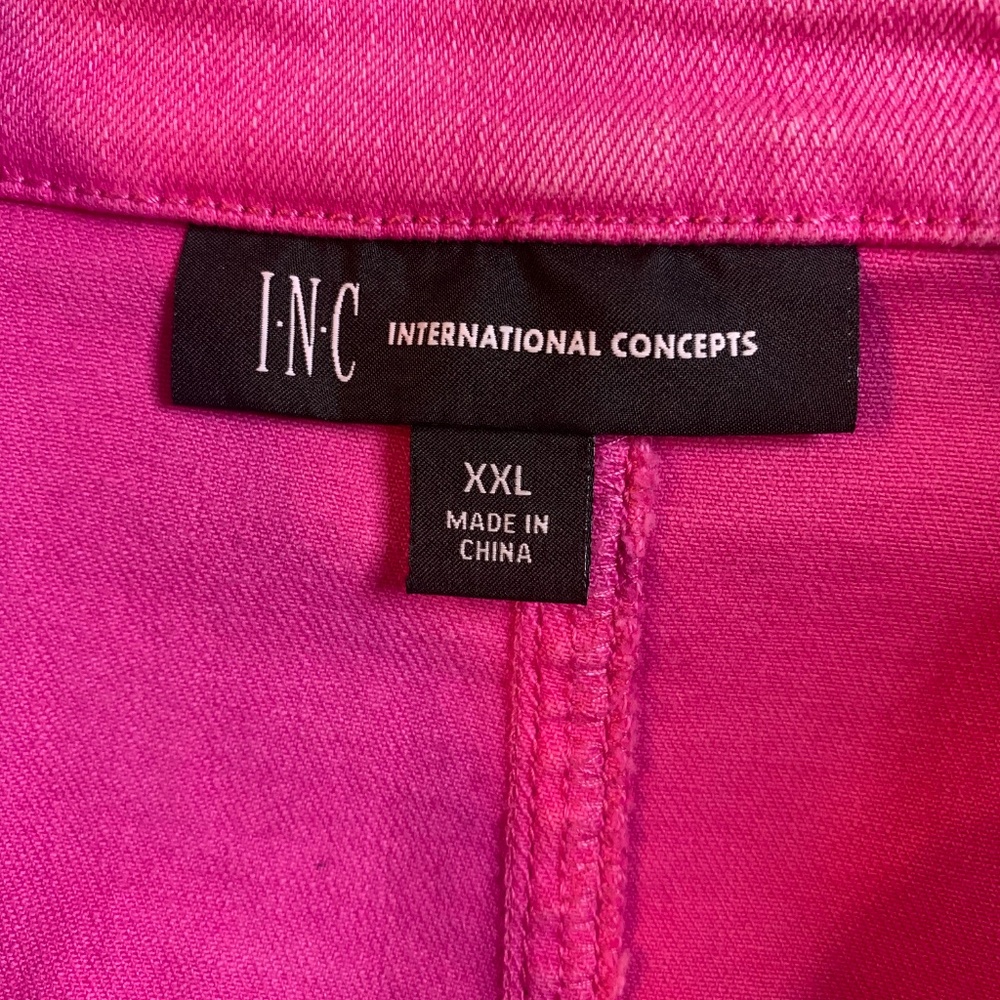 INC Pink Denim Jacket, Size XXL - Picture 6 of 8